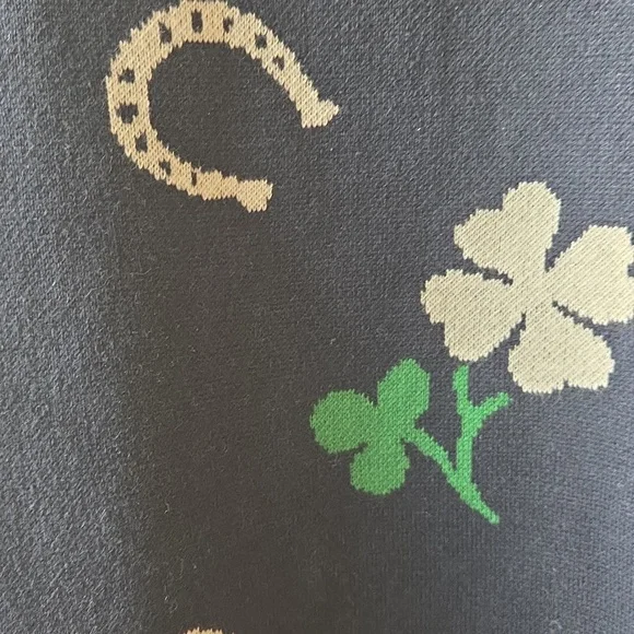 LOFT lucky horseshoe sweater size M - Picture 3 of 5